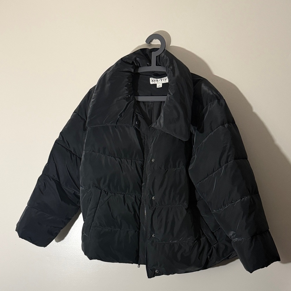 Ava &Viv Black Puffer Jacket